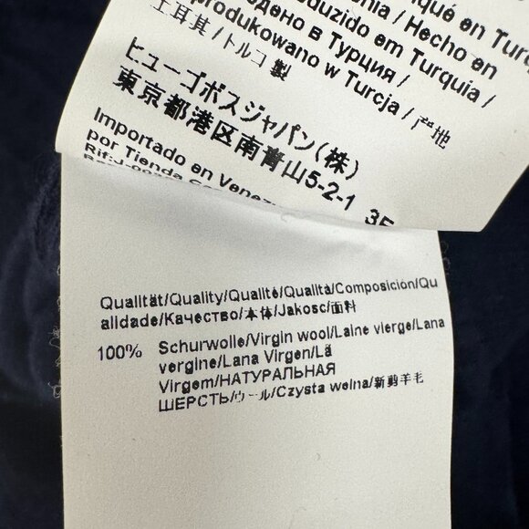 Hugo Boss Navy V-Neck Lightweight Sweater - Picture 7 of 7